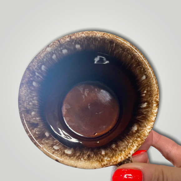 Vintage Hull USA Crestone Oven Proof Brown Drip Ware Stoneware Mug - Picture 6 of 12